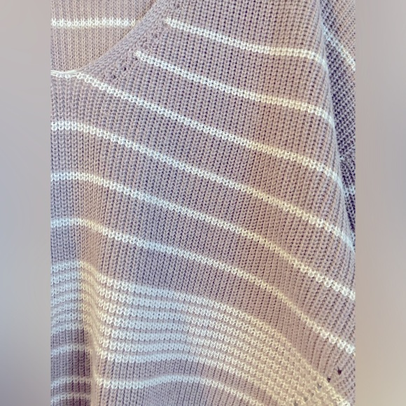 Gentle Fawn Striped Light Brown Tan Sweater Comfy Cute Boxy Size Large - Picture 5 of 6